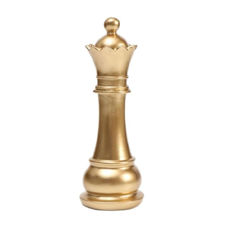 

Resin Chess Queen Knight Statue Decorative Sculptures Collectible Figurines Chess Statue Decors Ornament for Home Decors