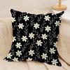 Federa per Cuscino Fiori di Margherita Classici Morbido Peluche Cuscino Decorativo a Coperta Custodia Decorativa Stampata su Entrambi i Lati per Decorazione Divano