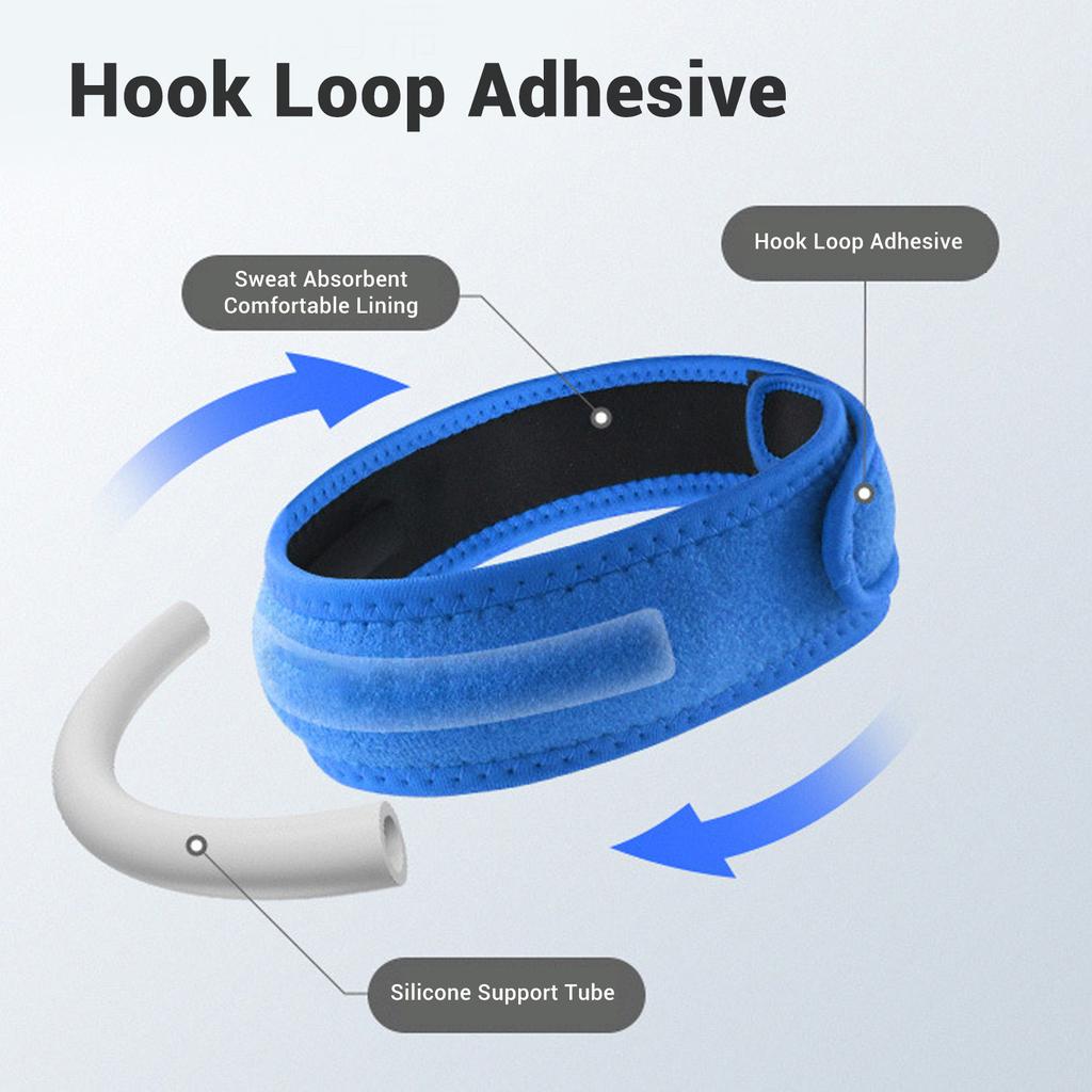 Patella Tendon Knee Strap Soreness Relief Compression Patella Stabilizer Knee Support Brace for Hiking Soccer Basketball Running Tendonitis Blue