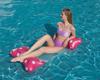Inflatable Hammock with Net, Foldable Backrest, Floating Lounge Chair, Water Bed Sofa.
