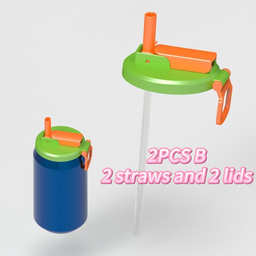 Multifunctional Soda Straw Cover Leak-Proof Portable Beverage Sealing Cover & Straw Set High-Quality Recyclable Beveragelid