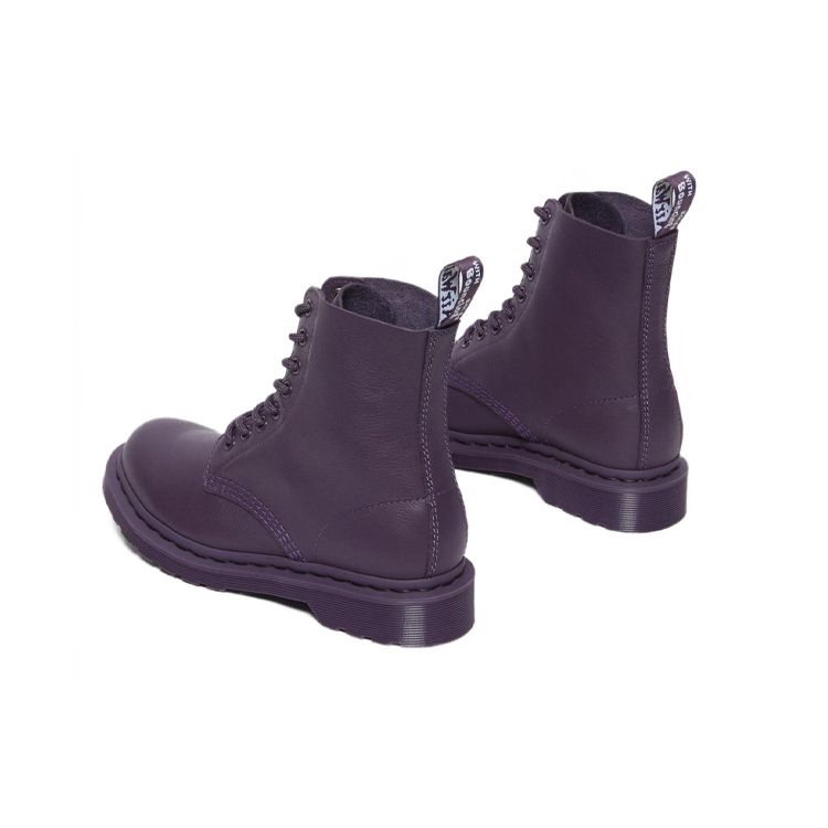 Dr. Martens 1460 Leather Round Toe Lace-Up Short Boots Women boots Purple 27581628
