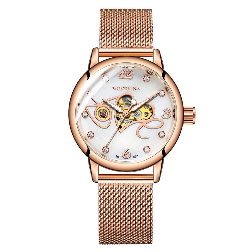 ORKINA Ladies Automatic Mechanical Watch Luxury Brand Women Wristwatch Fashion Skeleton Clock Senhoras Assistir Reloj Mujer 2022