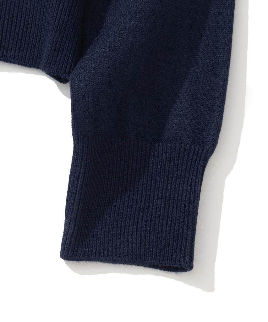 KNITTED (W) Basic Essential Washable Round Knit Navy