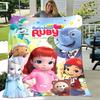 1pc Blanket - Rainbow Ruby Print Design, Lightweight Blanket for Sofa, Bed- Soft &Warm, Gift for All Seasons