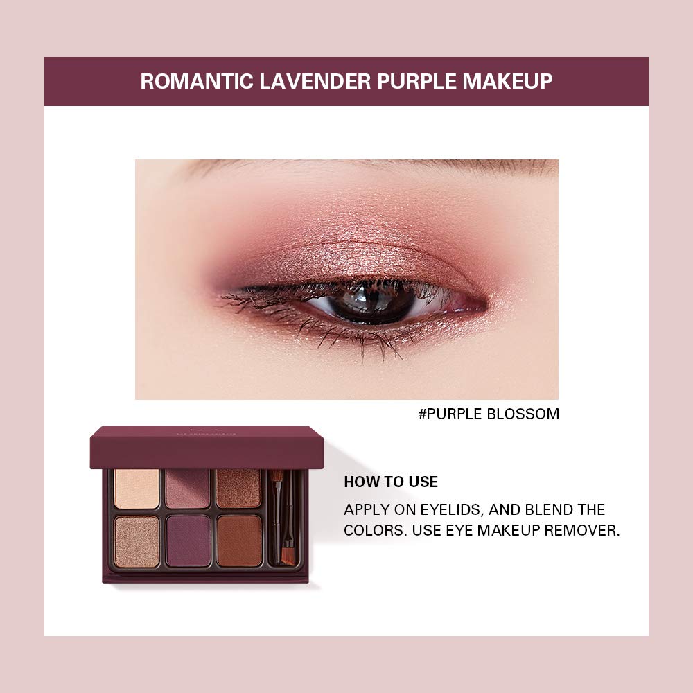 Heme 6-Color Eyeshadow Palette (6 Colors) Brown Tea Taiwanese Cosmetics