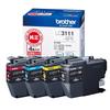 Brother Industries [Genuine Brother] 4-Color Ink Cartridge Pack LC3111-4PK Compatible Models: DCP-J987N, DCP-J982N, DCP-J587N, DCP-J582N, MFC-J738DN,