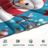 Snowman Print Flannel Blanket, High Quality Comfortable for All Seasons, Home Decor, Warmth and Comfort, Perfect for Christmas Gifts