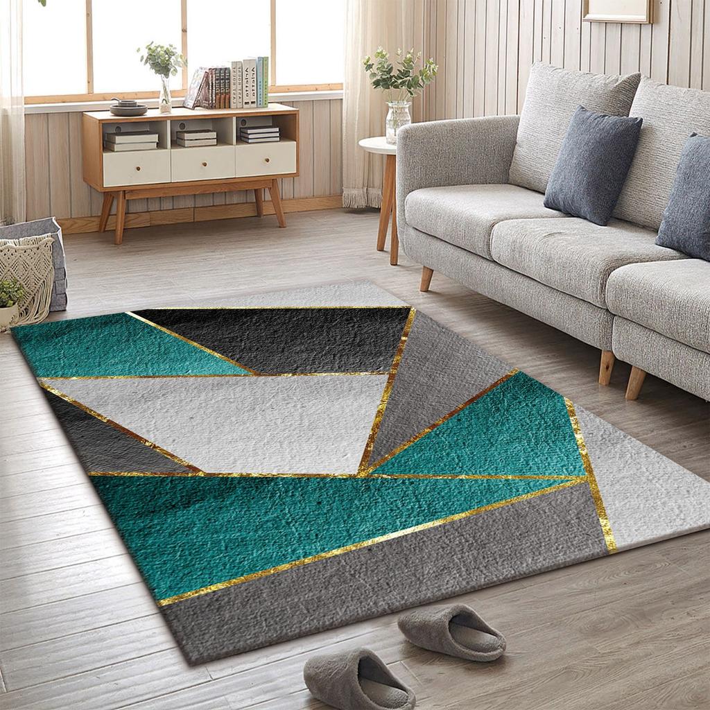 Skandinávský obývací pokoj Minimalistické linie Koberec Ložnice Konferenční stolek Šatní skříň Podložky na podlahu Rohožky ke dveřím