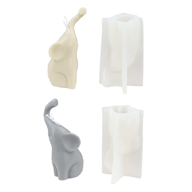 Handmade Ornament Mold Elephant Decor Candle Mold for DIY Soap Decorations