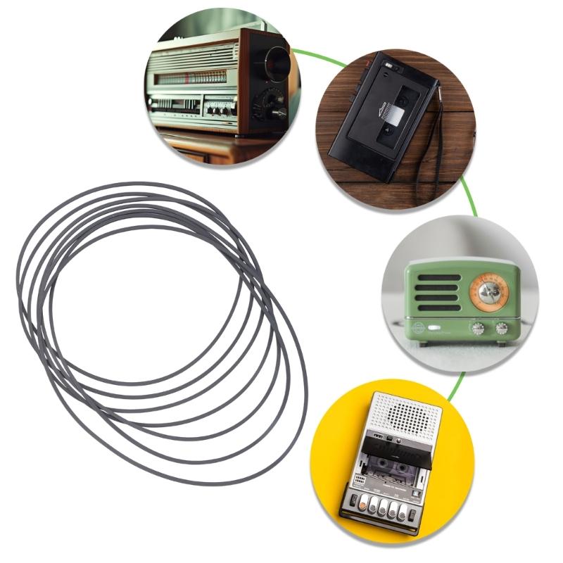 1PC Rubber Belt for Cassette Players and Video Recorders Turntables Common Bands Repair Belts 150-185mm Folded