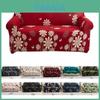 Mykt Sofaovertrekk med Blomsterblader Trykt Perfekt Passform Og Stretch Ingen Farging