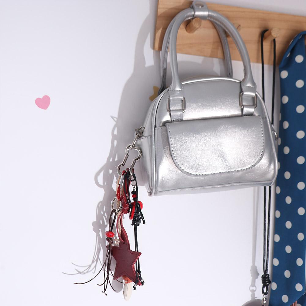 

Backpack Decor Sequin Star Keychain Y2K Korean Charm Rope Keyring Jewelry Gift рожевий