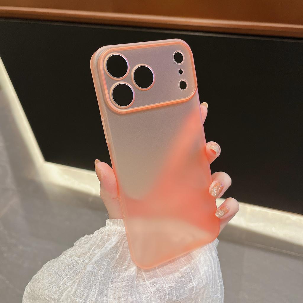 Ultra Slim Frosted Phone Case for iPhone 17 Air 17 Pro Max Simple Solid Color PP Anti-fingerprint Protecton Back Cover Funda