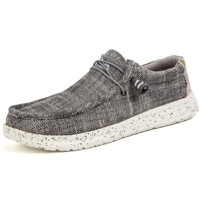 Men's Lightweight Breathable Casual Shoes - Comfortable Slip-on Canvas Mule Loafers   Soft Working Loafers