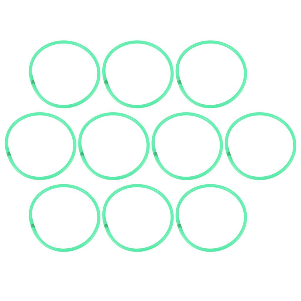 10 Pcs Agility Speed Rings Balance Coordination Sensory Training Jumping Hoop Hollow Green 13.78in