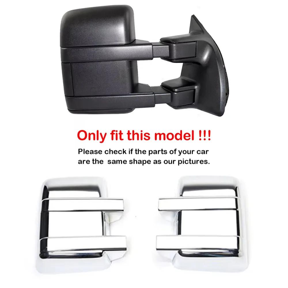 

For Ford F250 F350 F450 F550 Super Duty 2008-2016 Sticker Car Rearview Side Mirror Cover Wing Cap Exterior Rear View Case Trim