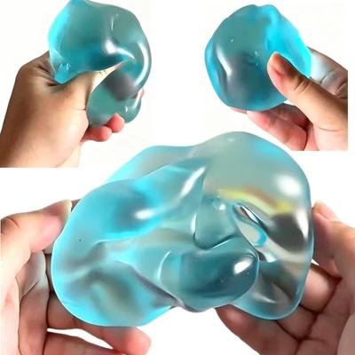 Modré maltózové squishy hračky Antistresové senzorické Fidgets hračky Měkké simulované průhledně modré maltózové pomalé vracení Dekompresní hračka