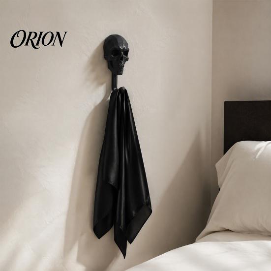 Personalized Wall Pendant 2Pcs 3D Printed Skull Hook, Gothic Dark Mounted Hanger, Geometric Halloween Hanger Towel Key Hat Storage Hook for