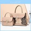 Pu Tote Bag With With Serpentine Print Design And Inner Pouch For Casual Travel Ladies Office Use