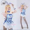 Marin Kitagawa Cosplay kostým Králíček Kostým Celá sada Včetně paruky, My Dress‑Up Darling Anime Cosplay Modrý králičí oblek pro ženy Halloweenská párty