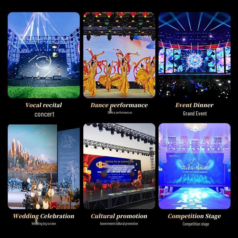 P3.91 Full Color Flexible LED Display Screen for Indoor/Outdoor Stage Performances