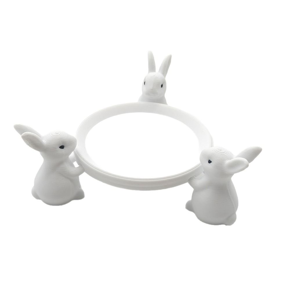 Table Desk Easter Bunny Cake Stand 3D Printed Bunny Jewelry Dish  Home Entryway