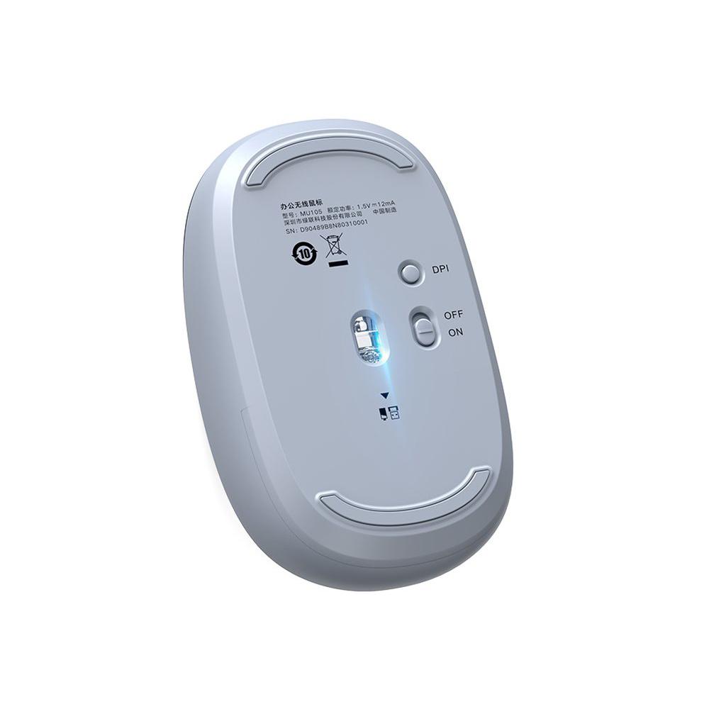 Ugreen MU105 Ergonomic 2.4GHz Wireless Mouse - Stylish Blue Finish