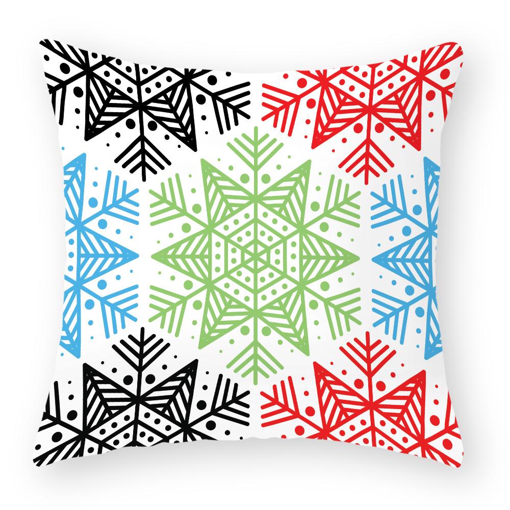 

Хлопковая и льняная наволочка Рождественская наволочка Прикроватная наволочка Праздничная наволочка 45 * 45cm cotton and linen