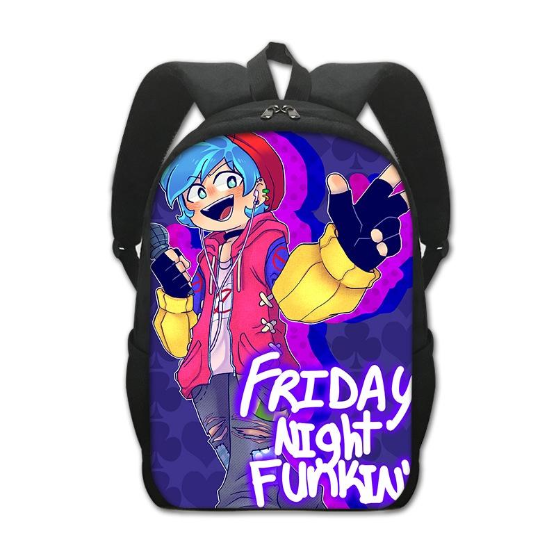 Stylish Friday Night Funkin Backpack For Cartoon Game Fans With Adjustable Straps