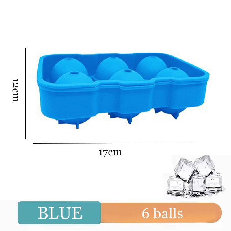 Summer 1pc Ice Cube Trays Silicone Ice Cube Molds for Freezer with Lid Reusable Whiskey Ice Mold Ball Diamond Ice Mold