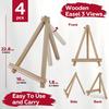 4 Pack 9 Inch Wooden Easel Stand, Portable A-Frame Tabletop Display Easel for Painting, Canvas, Signs,Photos, Art Easel for Kids, Students,