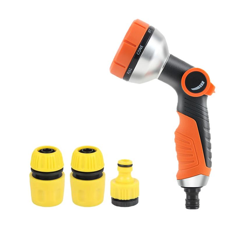 Heavy Duty Multi-Mode Spray Gun, Adjustable Garden Hose Nozzle, Ergonomic Grip, Suitable For Car Cleaning And Garden Watering