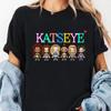 Womens Katseye Print Casual T Shirt Gothic Y2k Tshirt Women Korean Style Graphic Tee Tops Crew Neck Short Sleeve Tshirt Clothes