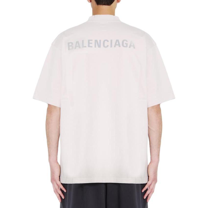 Balenciaga Logo Printed Medium Fit T Shirt 764235TQVN19016