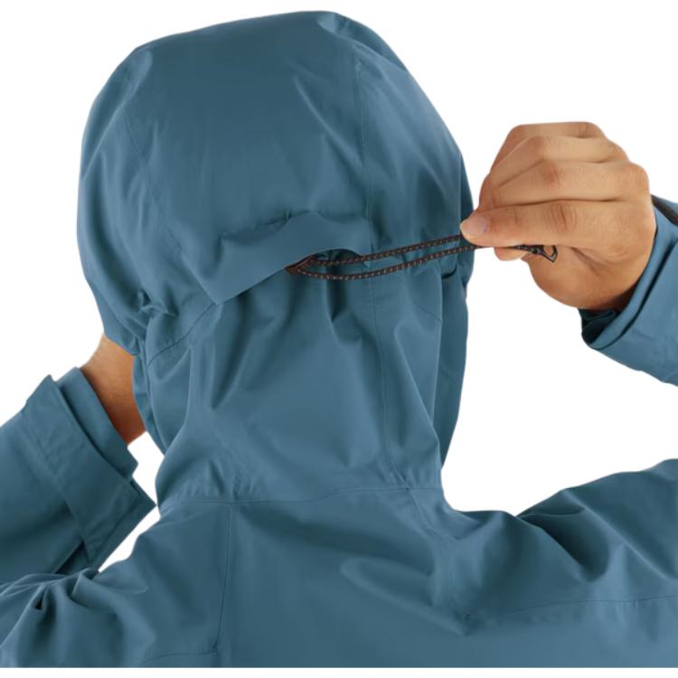 Salomon Solid Color Hooded Zip-Up Long Sleeve Jacket Men jackets Blue LC2259200