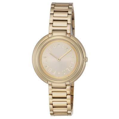 Watch FURLA ICONSHAPE Gold Dial Stainless Steel Quartz Watch Jewelry Accessory WW00032005L2 [Furla] 29.5MM Women's