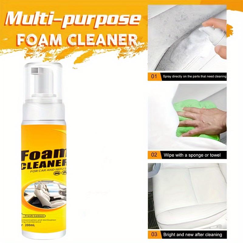 1PC Multifunctional foam cleaner for car interior decontamination, roof seat foam cleaning