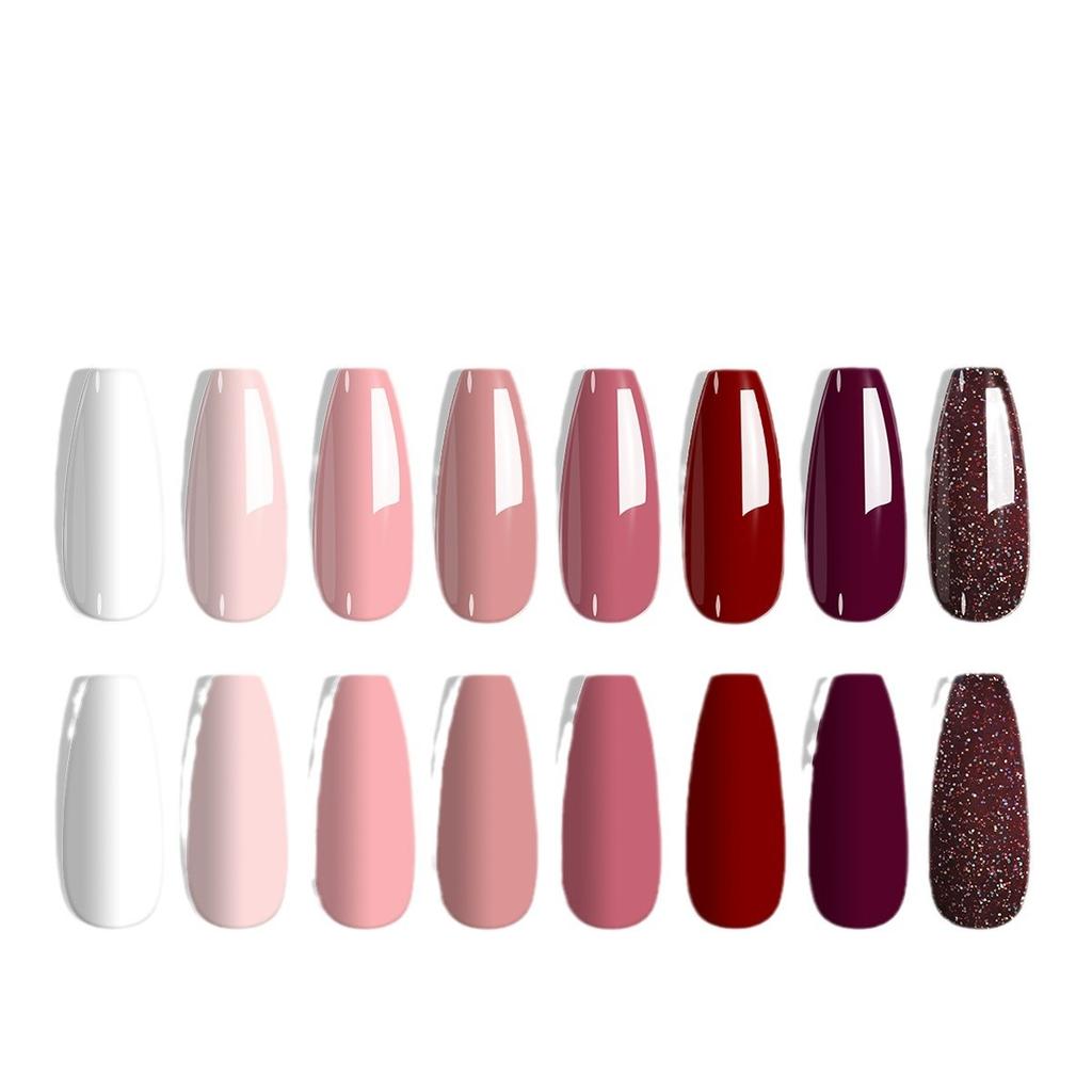 LIMEGIRL 8 Colors UV Gel Nail Polish Set, Long-Lasting Shine, Quick Dry, Soak Off LED Gel Nail Kit