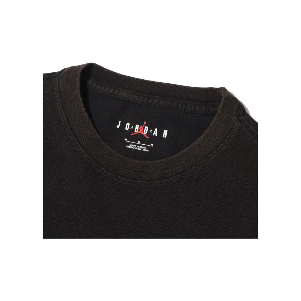Jordan Character Alphabet Print Crew Neck Short Sleeve T-Shirt Men Tops Black DX5968-010