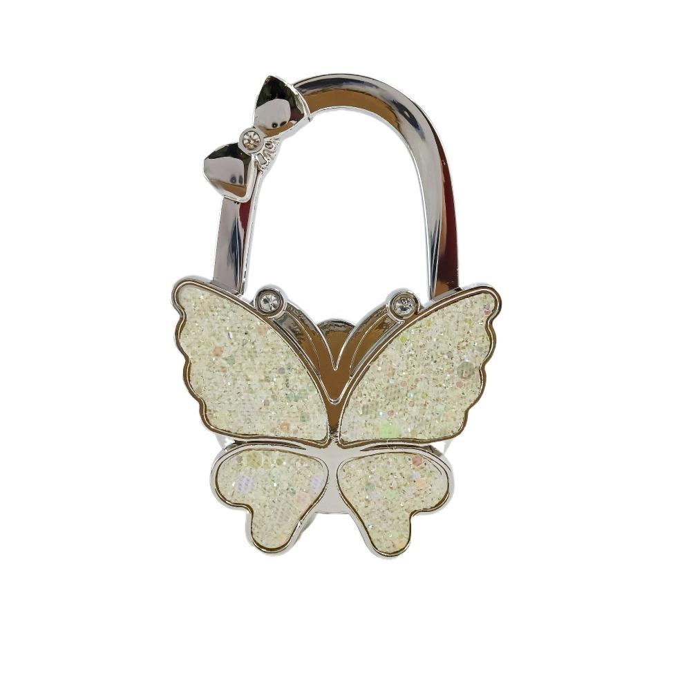 Fashion Butterfly Handbag Hook for Women Foldable Portable Purse Hook Creative Durable Bag Hanger for Table