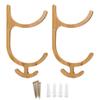 2 Tires Mat Holder 4 Hooks Wall Mounted Mat Storage Rack Accessories Storage for Home Fitness