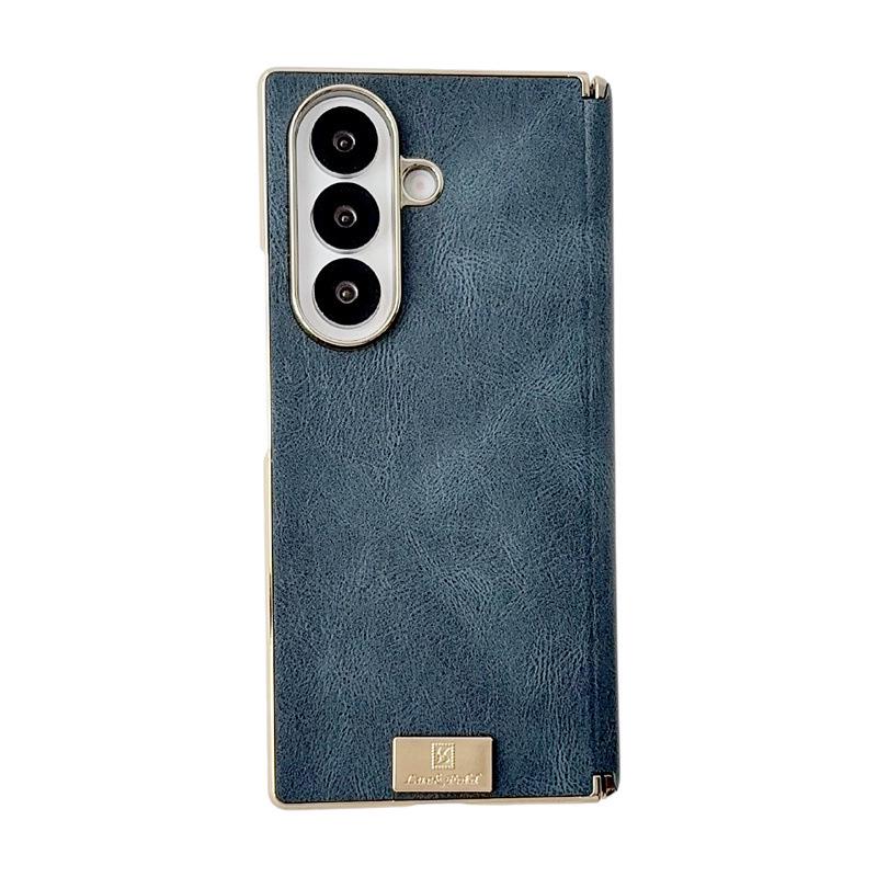 Samsung Z Fold7/6/5 Leather Drop-proof Protective Phone Case with Foldable Screen Hinge.