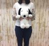 PEANUTS SNOOPY Hug Hug Plush Toy Medium Snoopy Black 077417-15