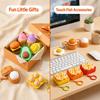 Cartoon Calming Keychain Keys Pizza Egg Foods Clicker Key Chain  Children Adults
