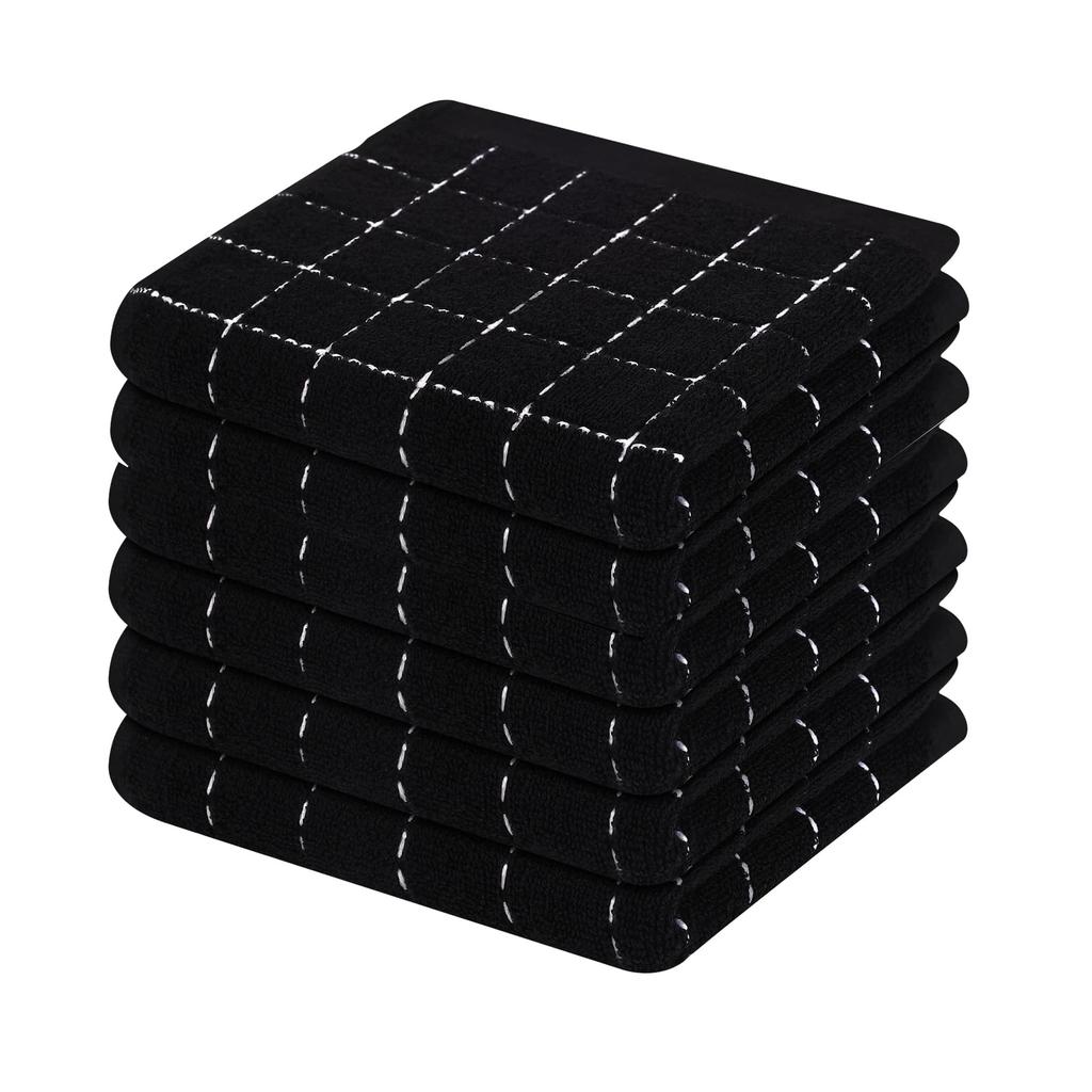 Homaxy 2/4Pcs Cotton Dish Towels Dishcloth Ultra Soft And Absorbent Kitchen Towels Household Cleaning Tools Kitchen Wash Cloth