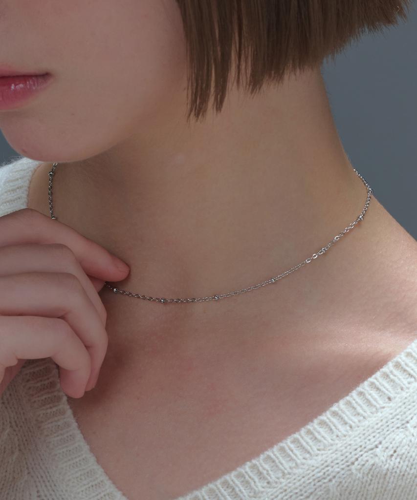 Romantinuer Sn.191 Mini Ball Chain Necklace