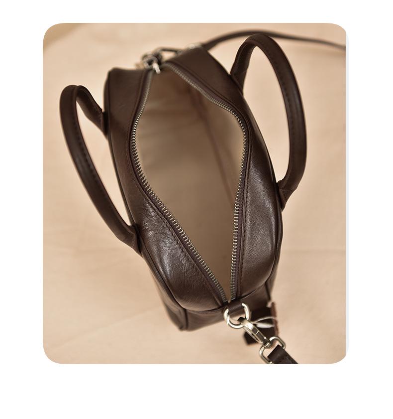 2025 Kadın Retro Bitkisel Tabaklanmış Deri El Çantası - Küçük Kare Günlük Omuz Çantası