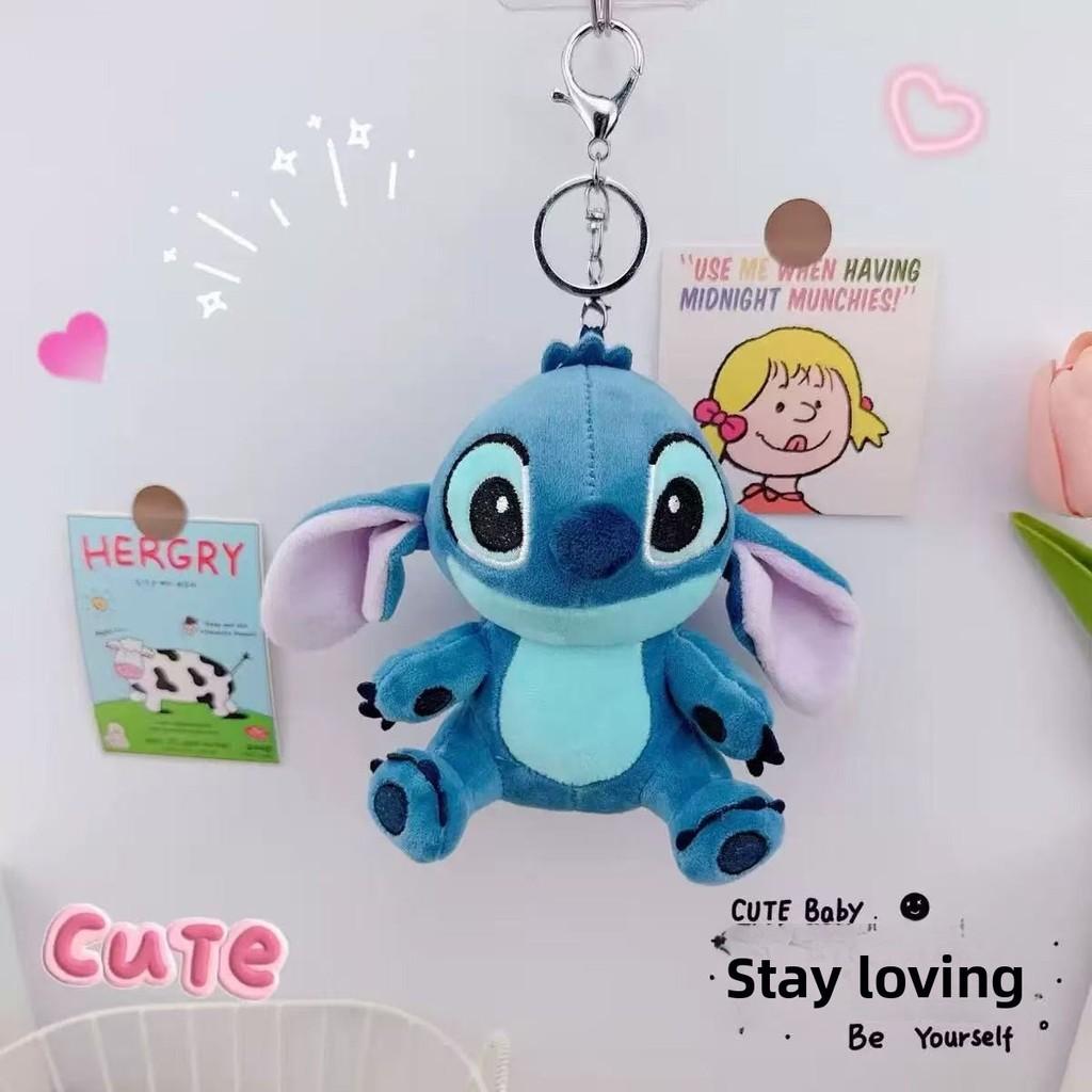 Lilo Stitch Plüsch Schlüsselanhänger mit Tiermuster für Rucksack und Tasche Dekoration
