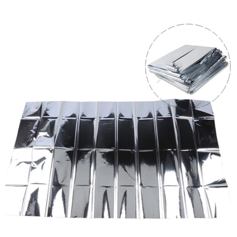 1Pc/2PCS/3PCS/4PCS Reusable Outdoor Emergency Blanket Reusable Insulation Blanket Sun Protection Life-saving Blanket Camping Hunting Essentials